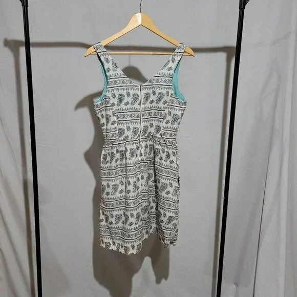 Levi's dress mini sleeveless white flowers boho beach sundress coastal summer - Picture 4 of 16